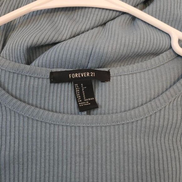 Women's Forever 21 Ribbed Body Con Fitted Long Sleeve Midi Dress Small - Picture 5 of 5